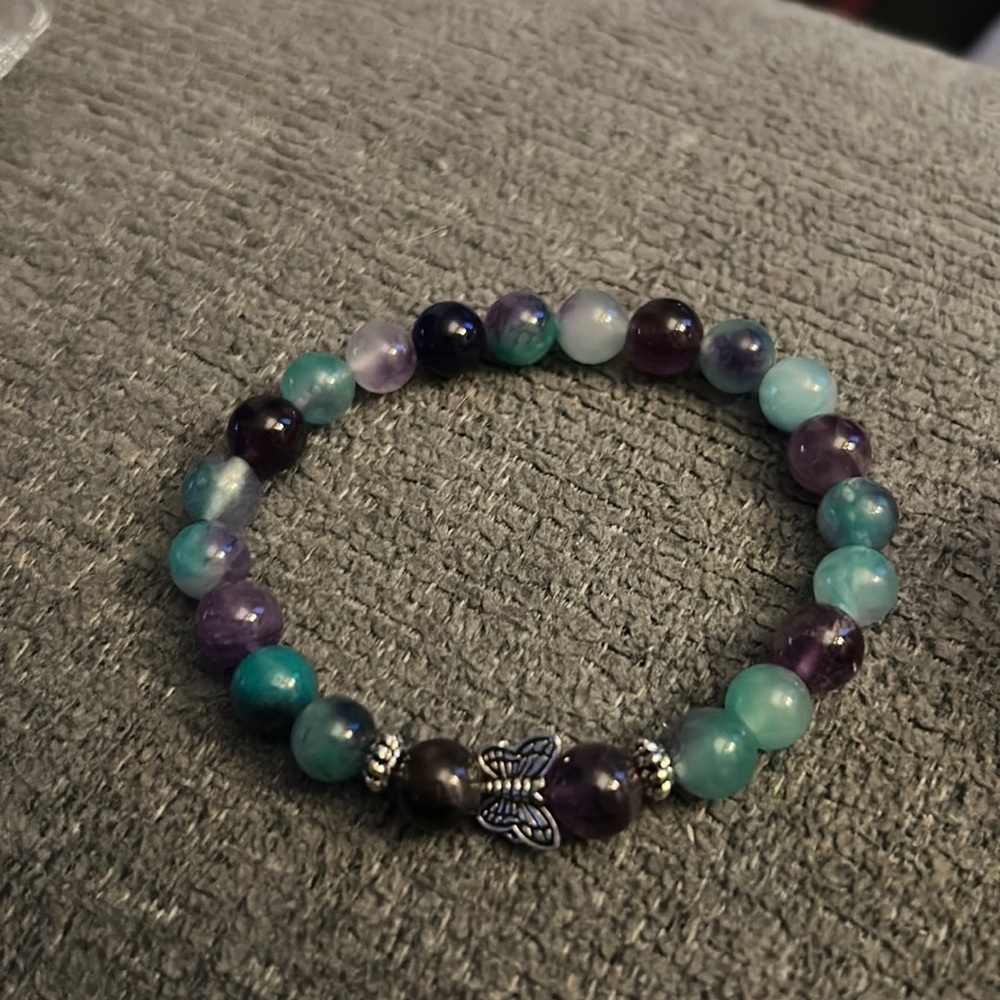 Fluorite and mermaid agate